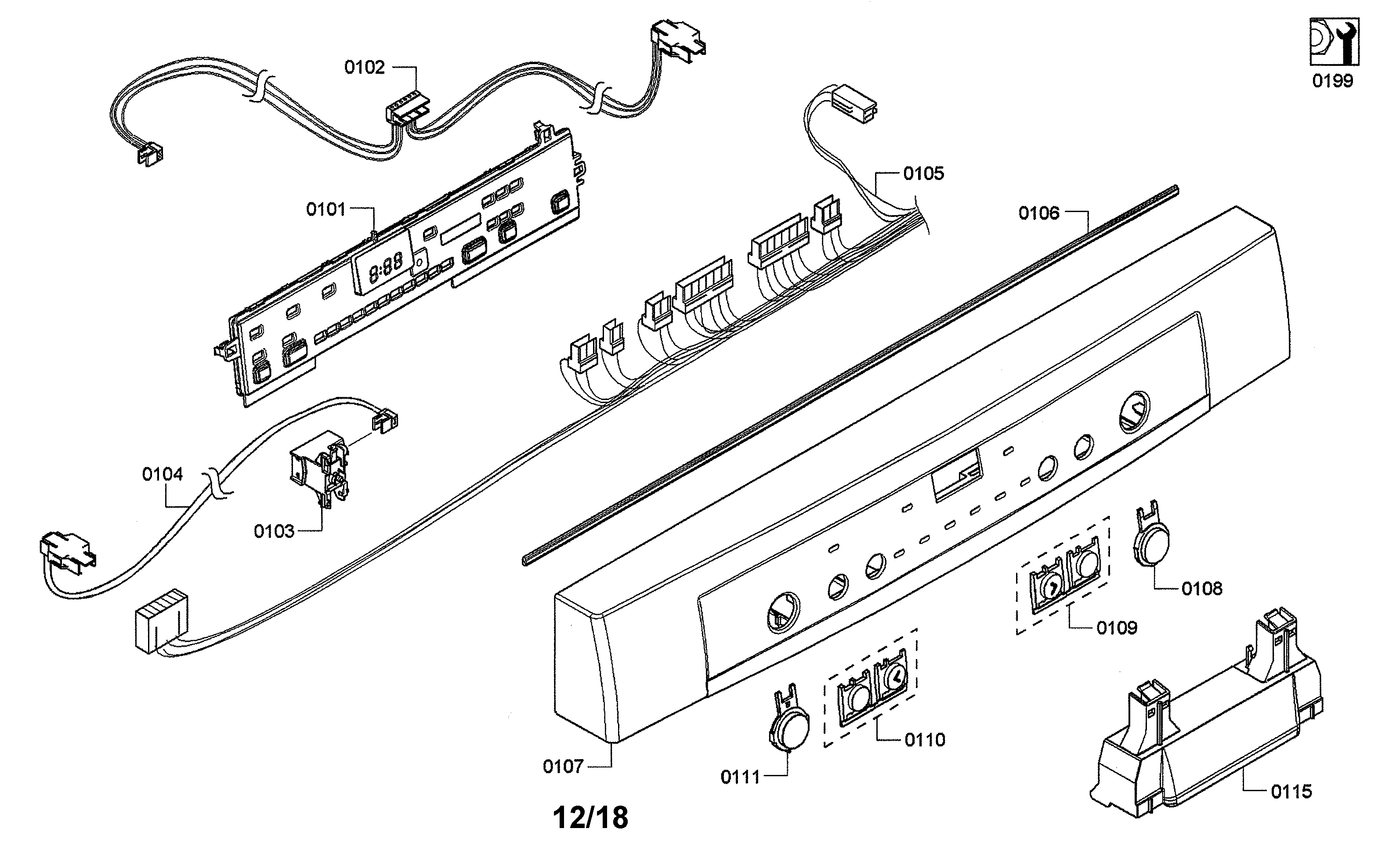 Control module/main wire harness