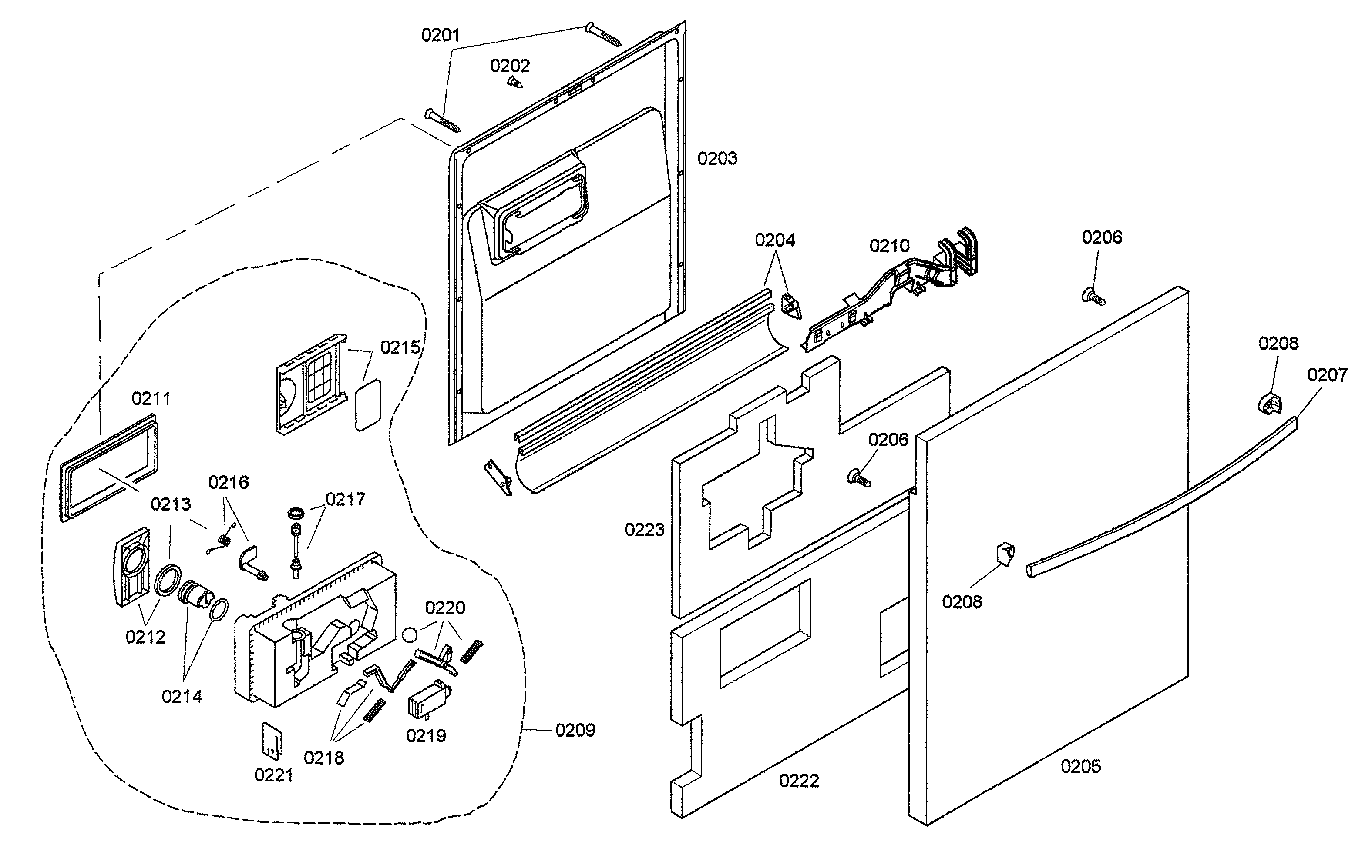 Door/dispenser
