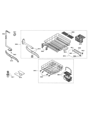 Racks/spray arms