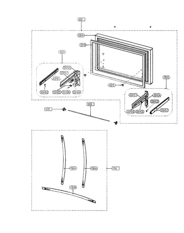 Freezer door & handles