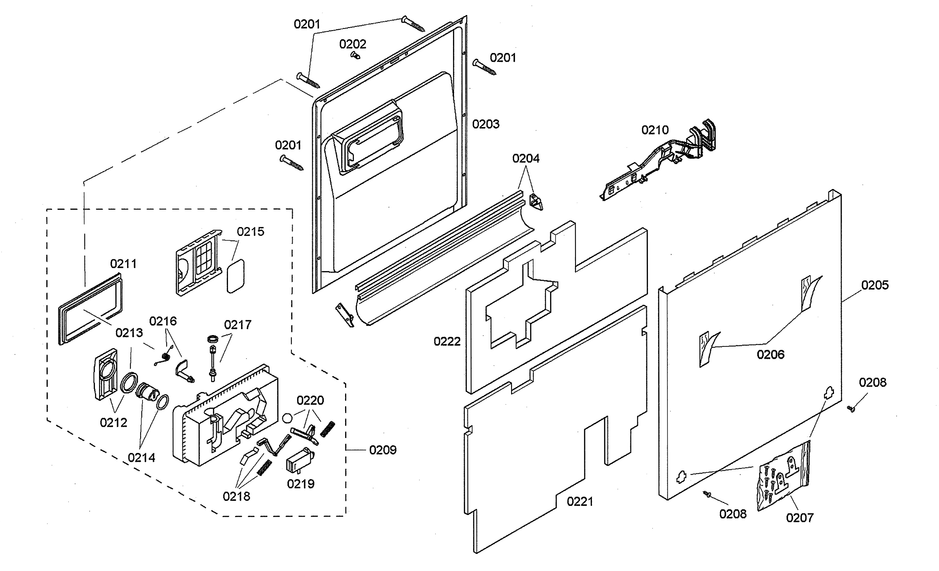 Door/dispenser