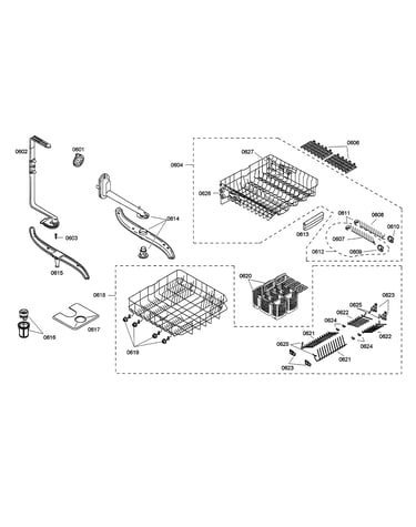 Spray arms/racks