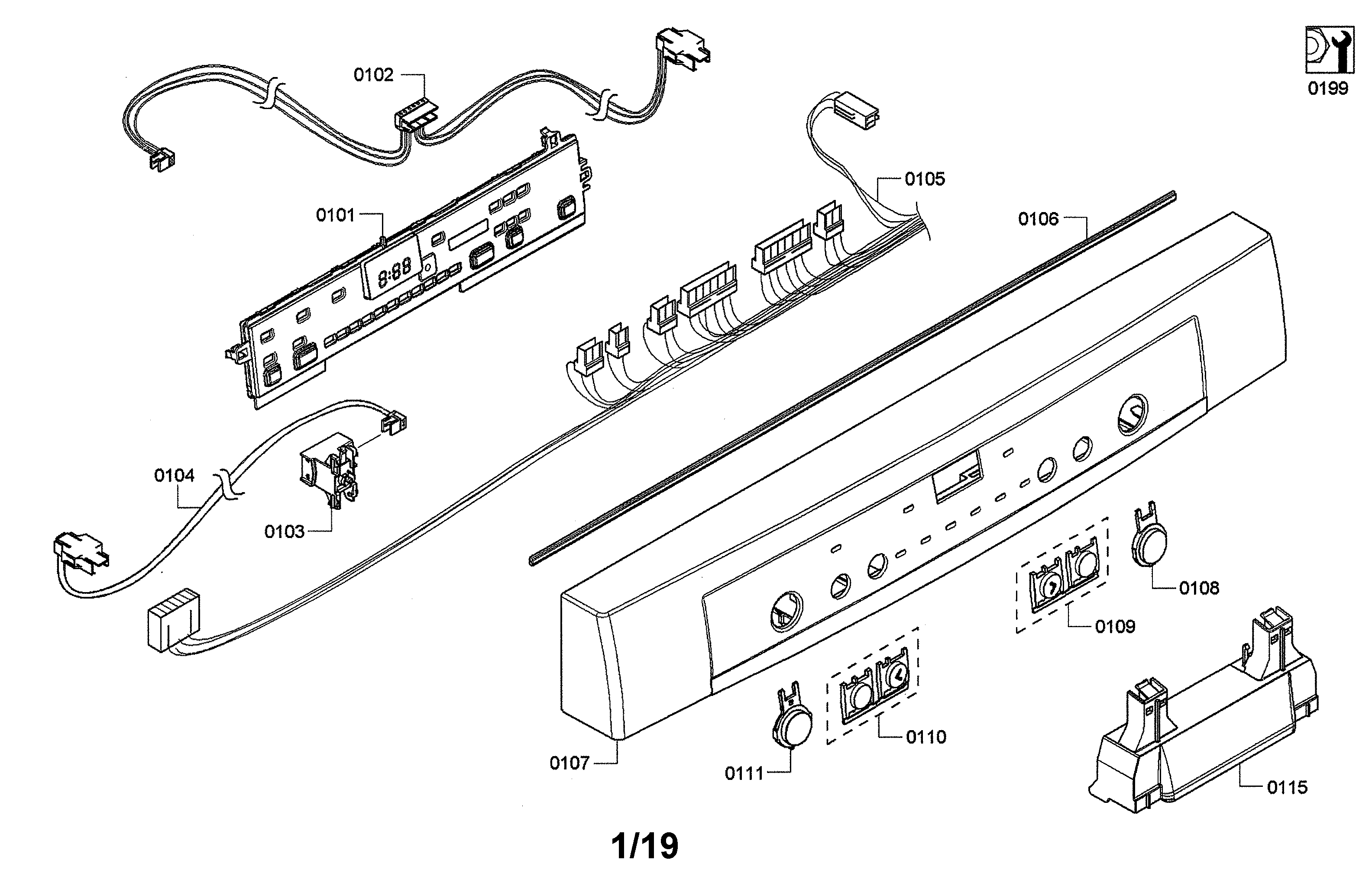 FACIA PANEL/CONTROL MODULE