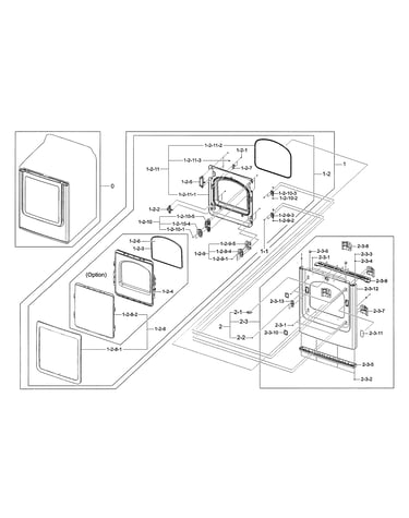 Front frame & door
