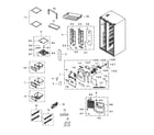 Samsung RS267TDWP/XAA-01 refrigerator section diagram