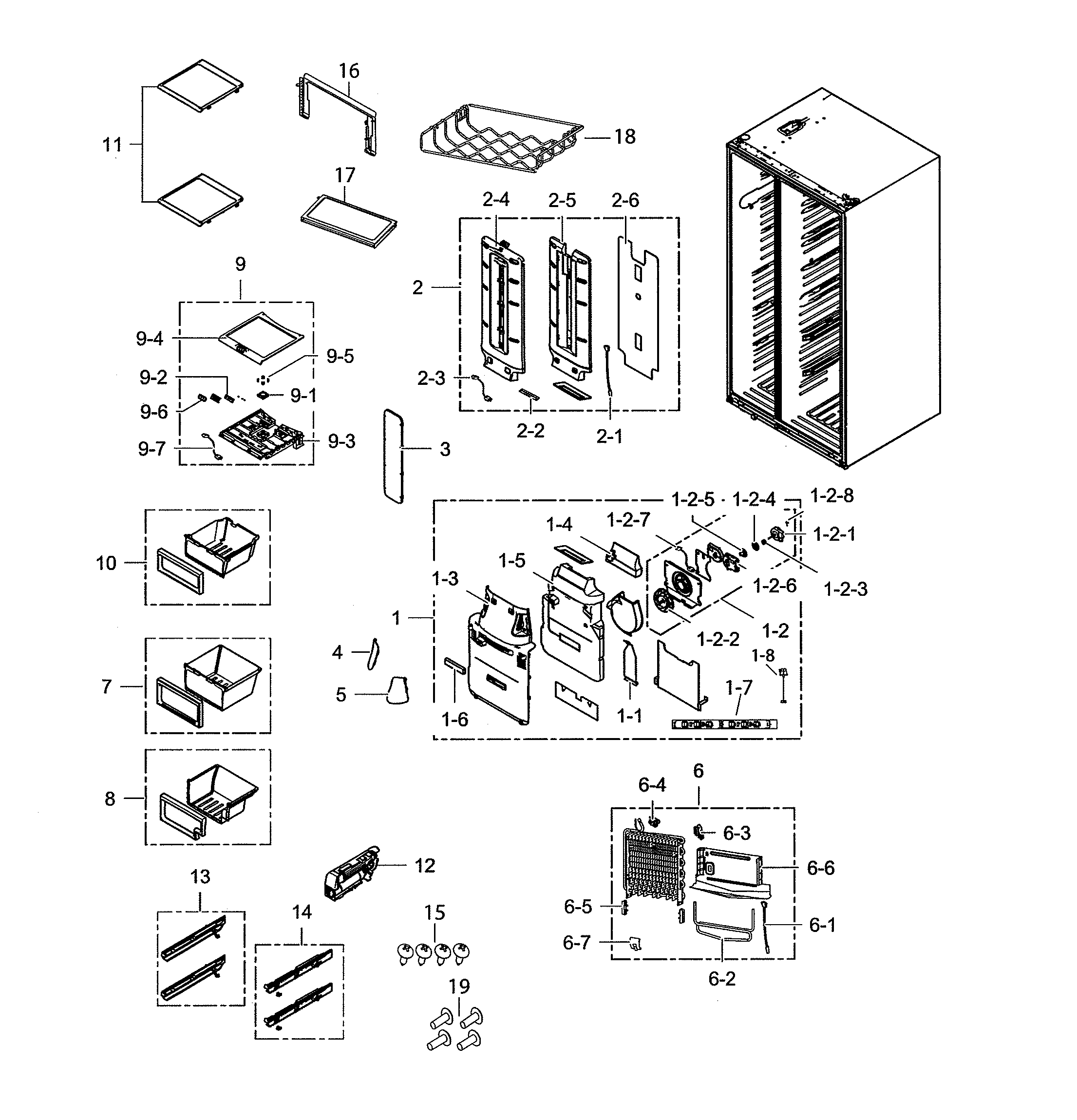 Refrigerator section