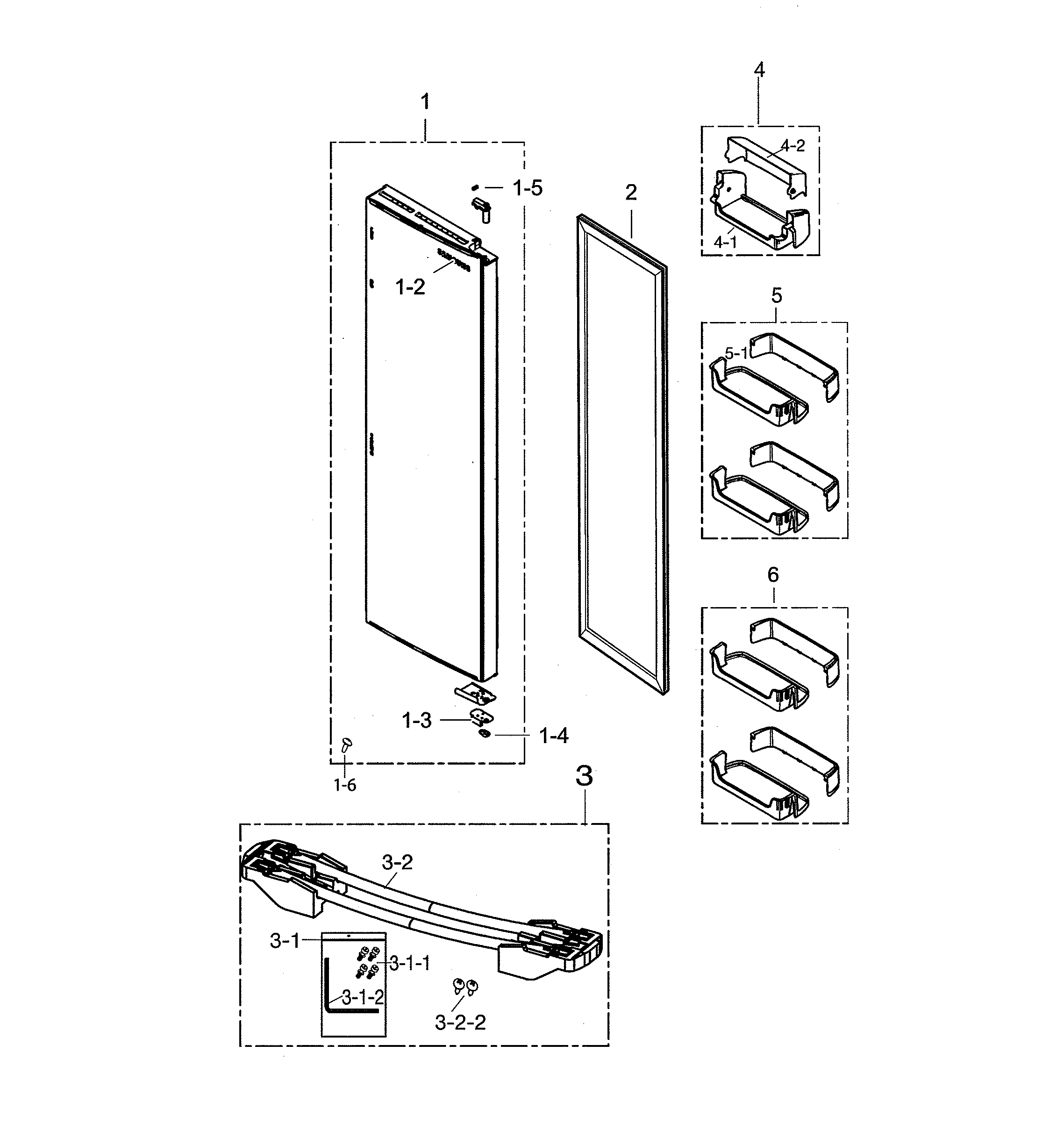 Refrigerator door
