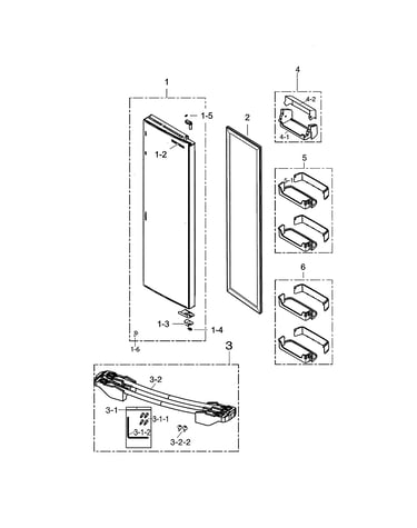 Refrigerator door