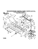 Washer/dryer control panel parts