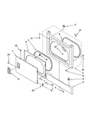 Dryer front panel & door parts