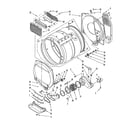 Whirlpool LTG6234DQ0 dryer bulkhead parts diagram