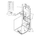 Whirlpool LTG6234DQ0 dryer support & washer harness parts diagram