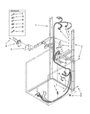 Dryer support & washer harness parts