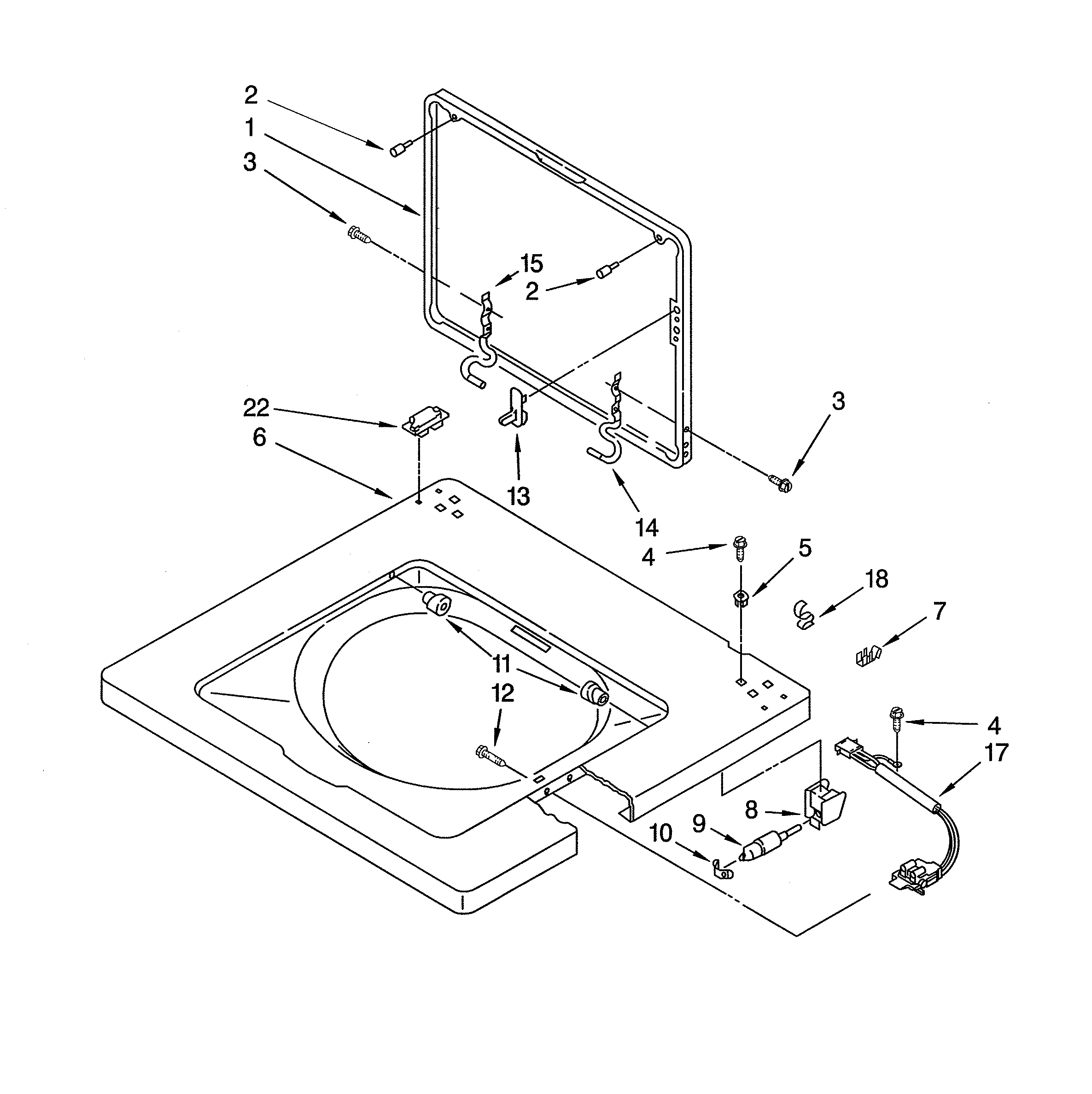 Washer top & lid