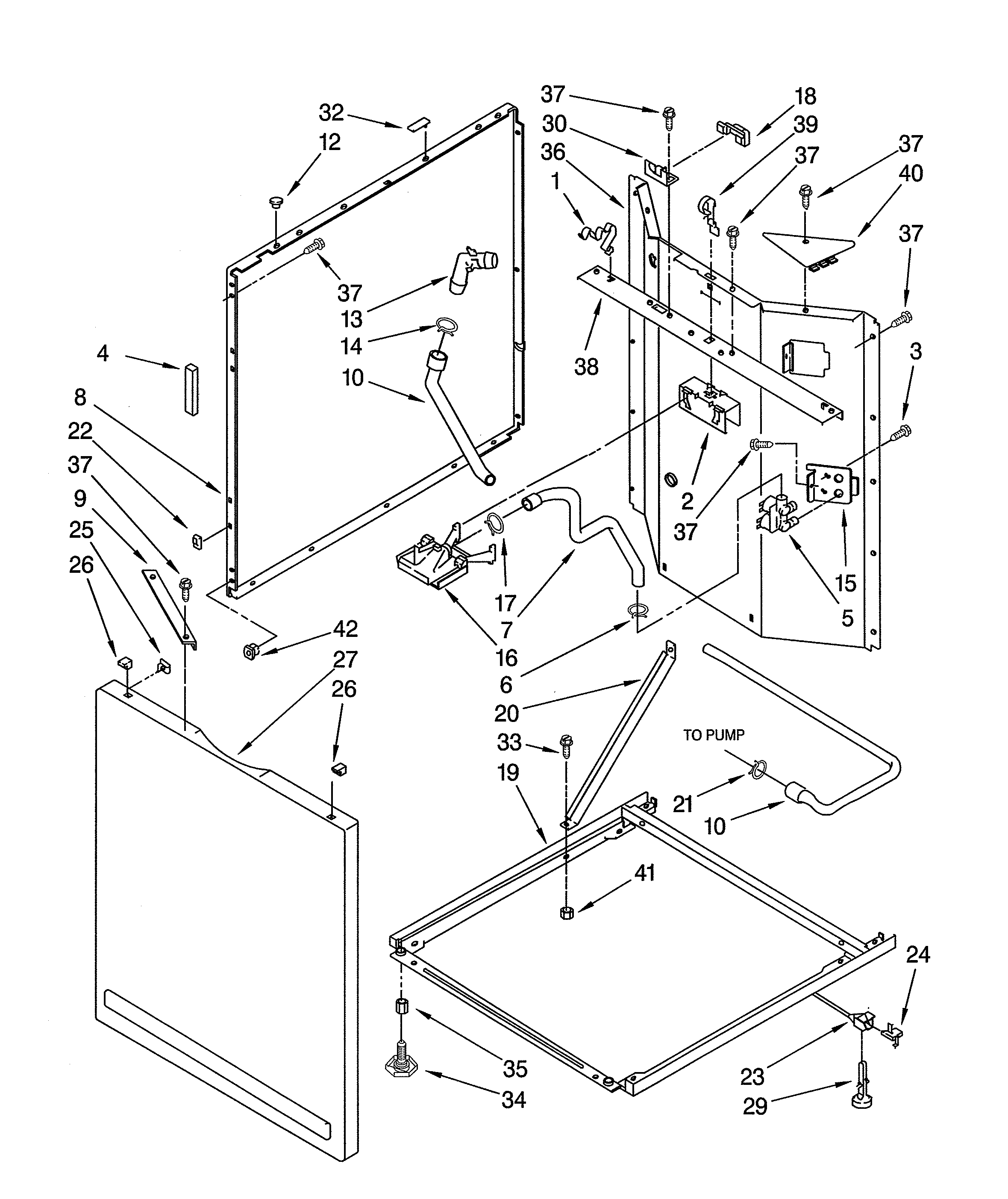 Washer cabinet