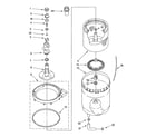 Whirlpool LTG6234DQ0 agitator, basket & tub parts diagram