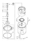 Agitator, basket & tub parts