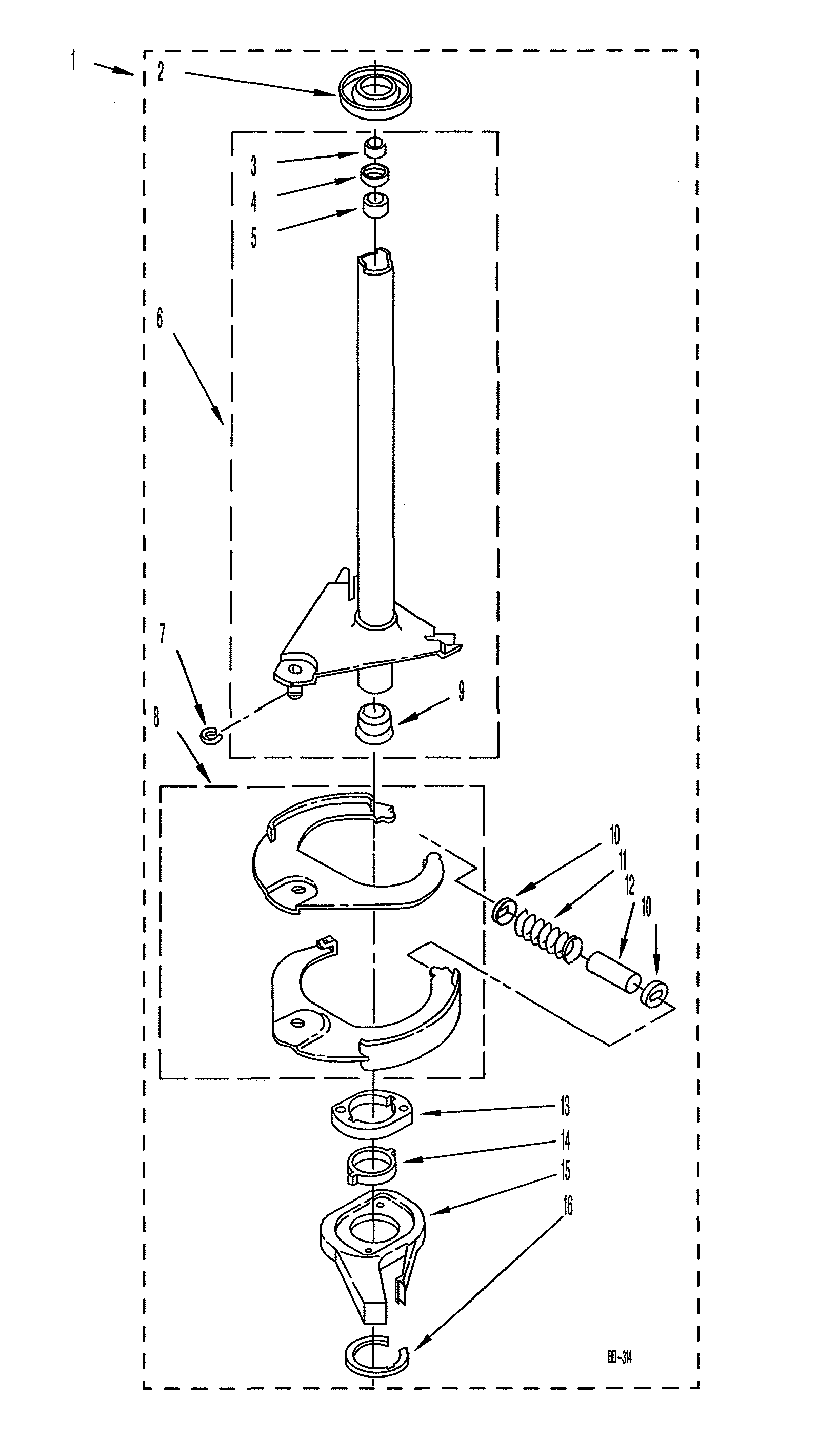 Brake & drive tube parts