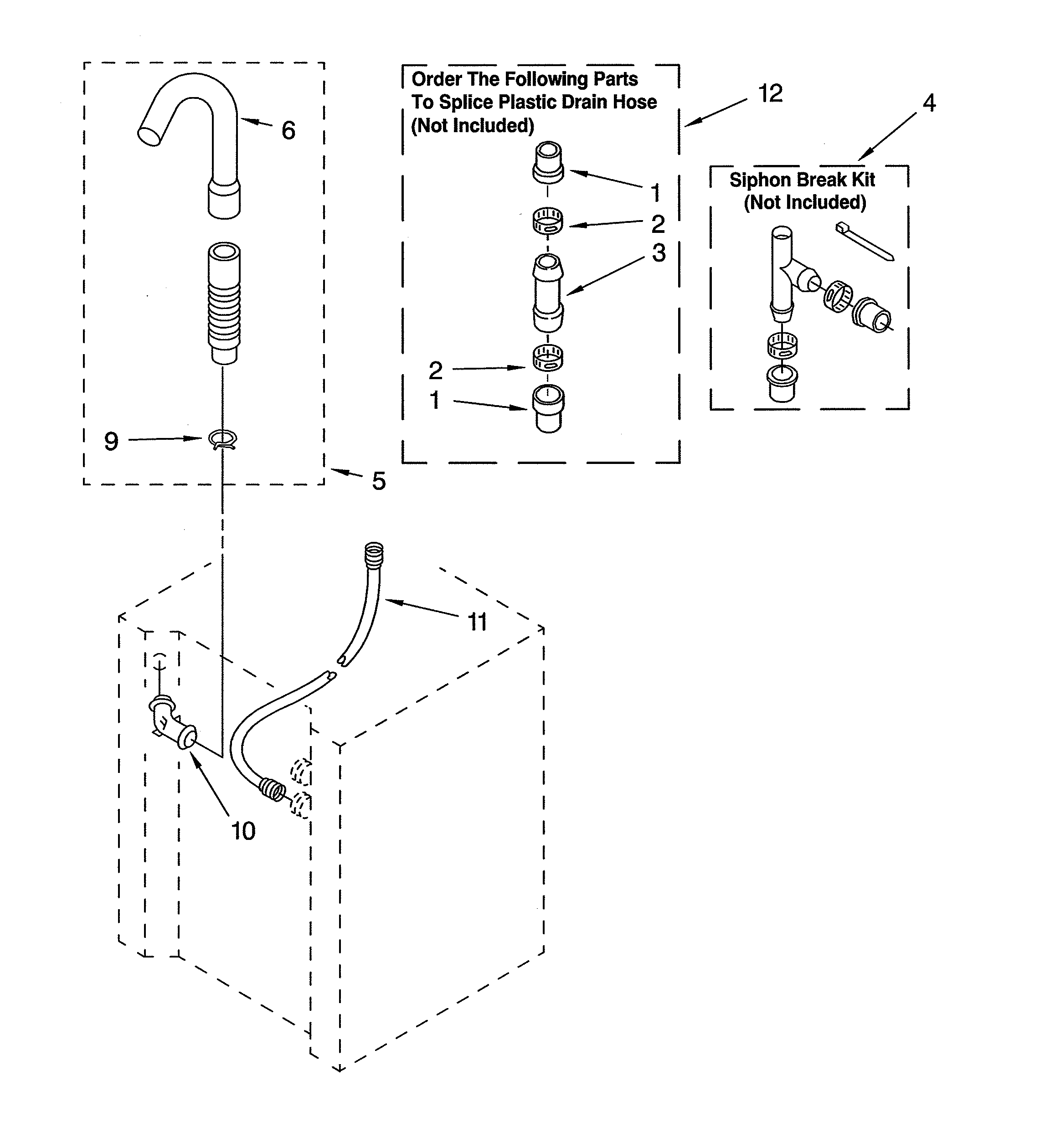 Washer water system parts