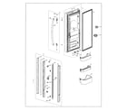 Samsung RF18HFENBSR/US-00 left refrigerator door diagram