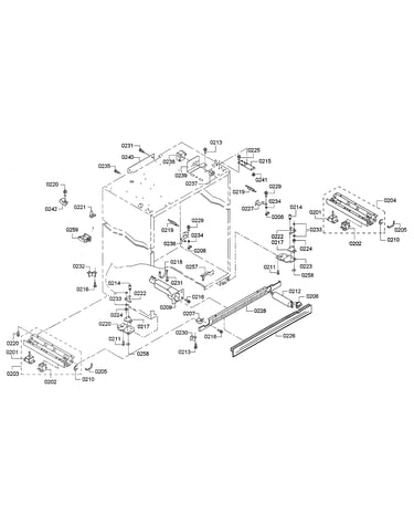 Roller/water filter housing
