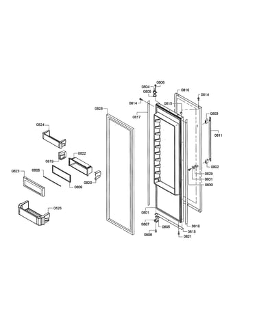 Refrigerator door