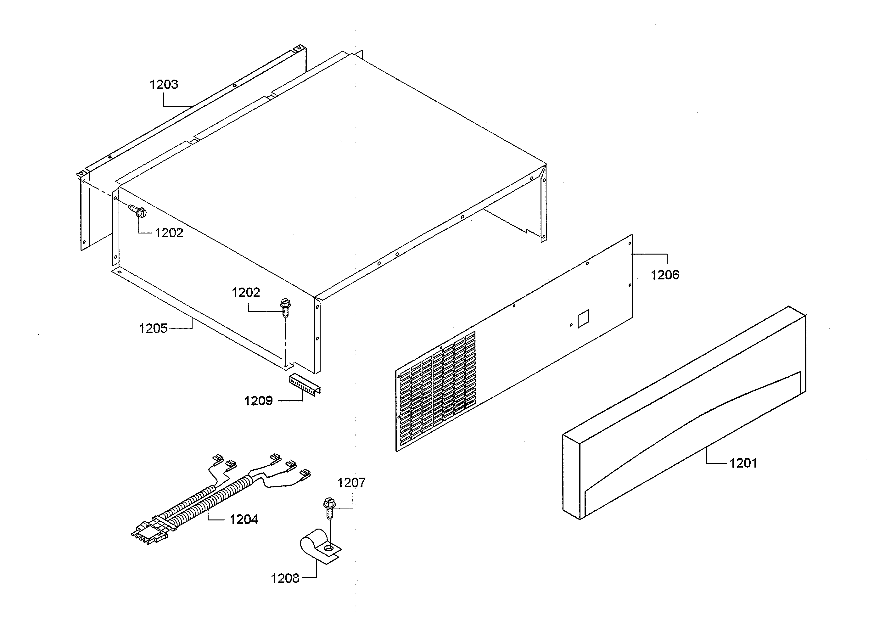 Wire assembly/top cover