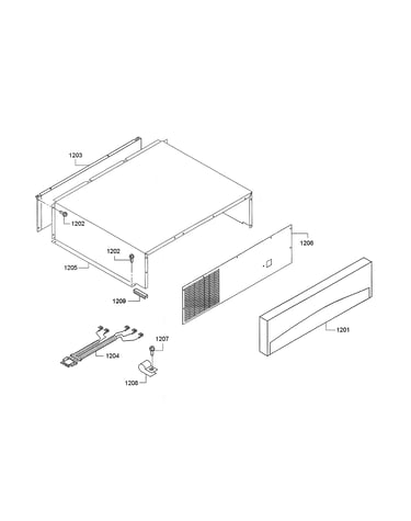 Wire assembly/top cover
