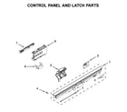 Jenn-Air JDB8200AWS3 control panel/latch diagram