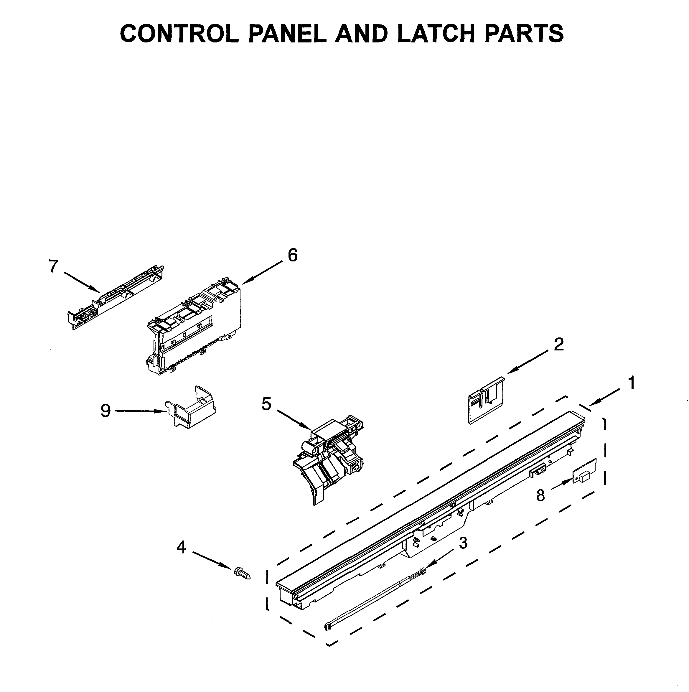 Control panel/latch