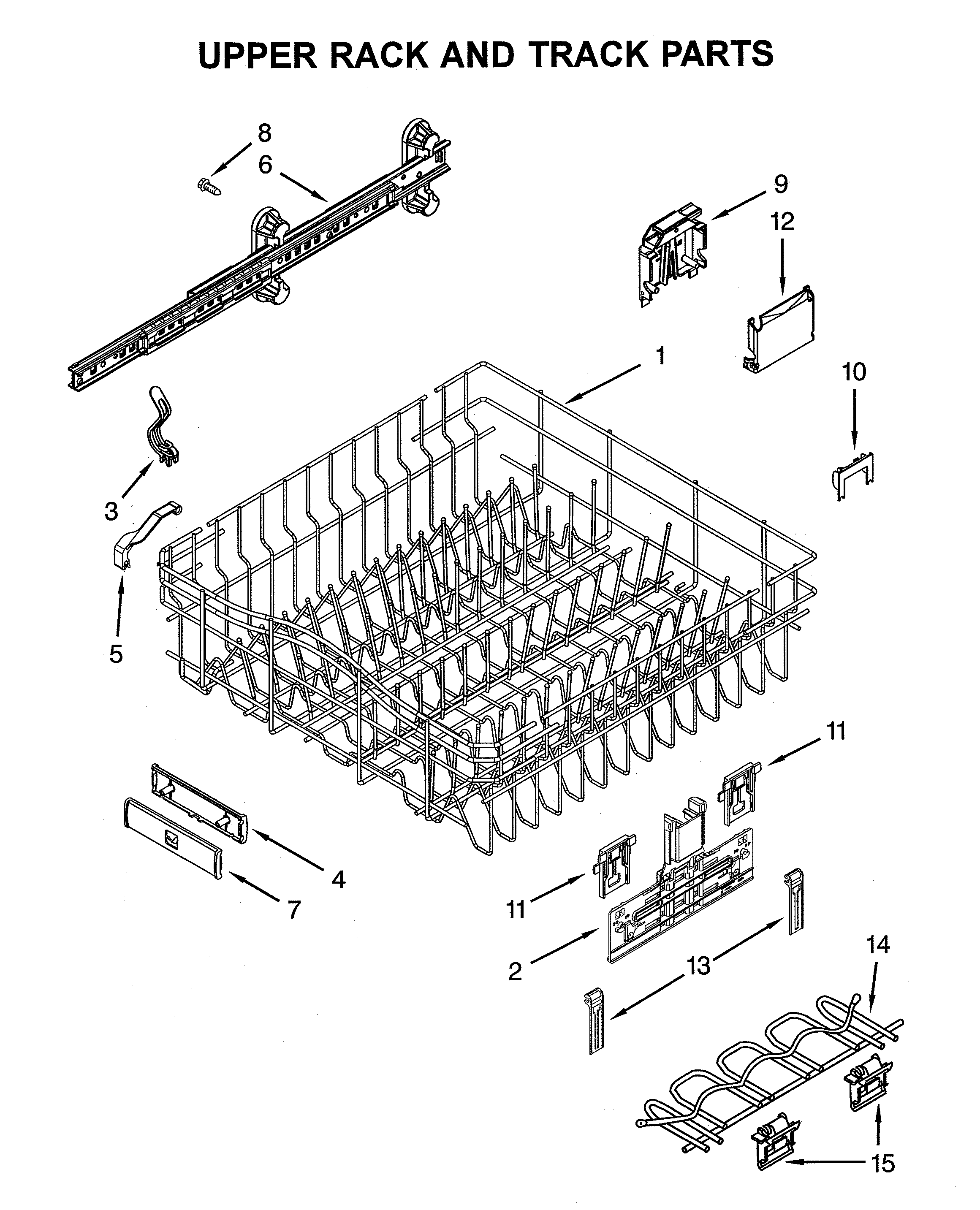 Upper rack & track