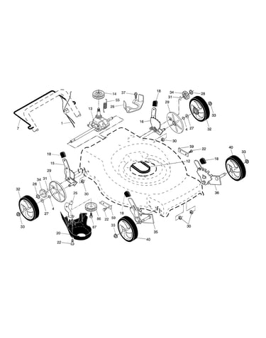 Drive control/gear box/wheels