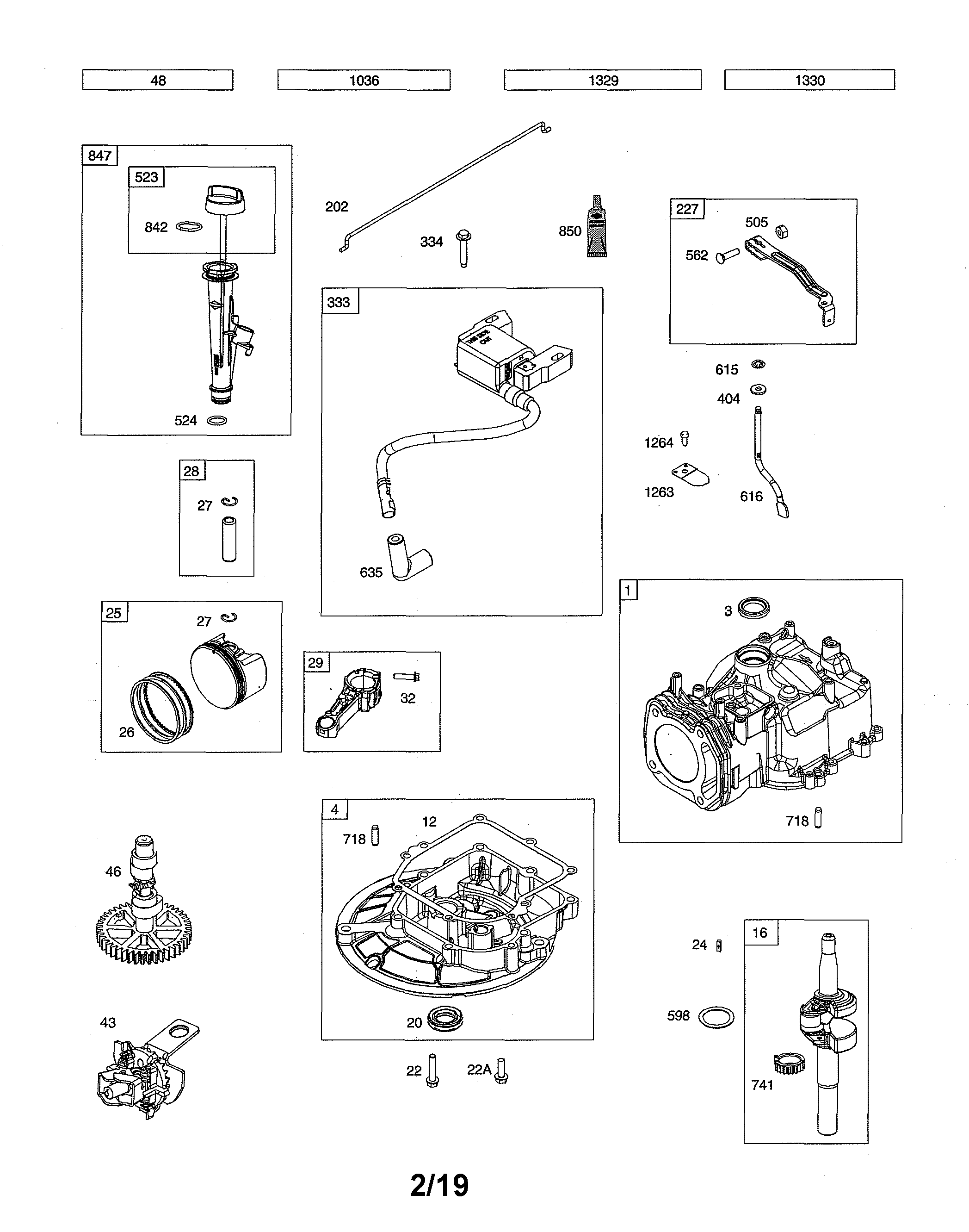 CYLINDER/SUMP-ENGINE/CRANKSHAFT