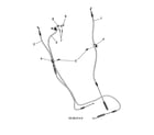 Husqvarna ST224-96193009603 control cable - drive/auger/speed diagram