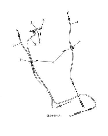 Control cable - drive/auger/speed