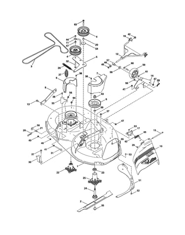 Mower deck/cutting deck