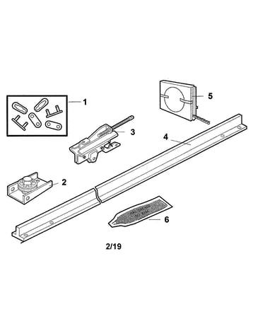 Rail assembly parts