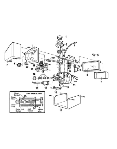 Motor unit assembly parts