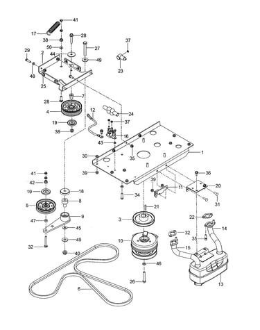 Engine mounting/guards/muffler