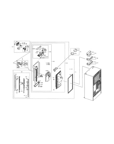 Left refrigerator door