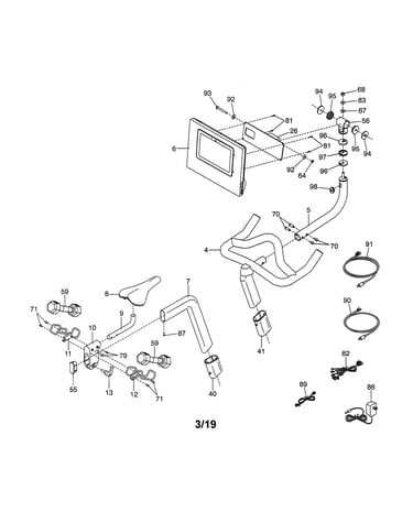 Handlebars/seat/console