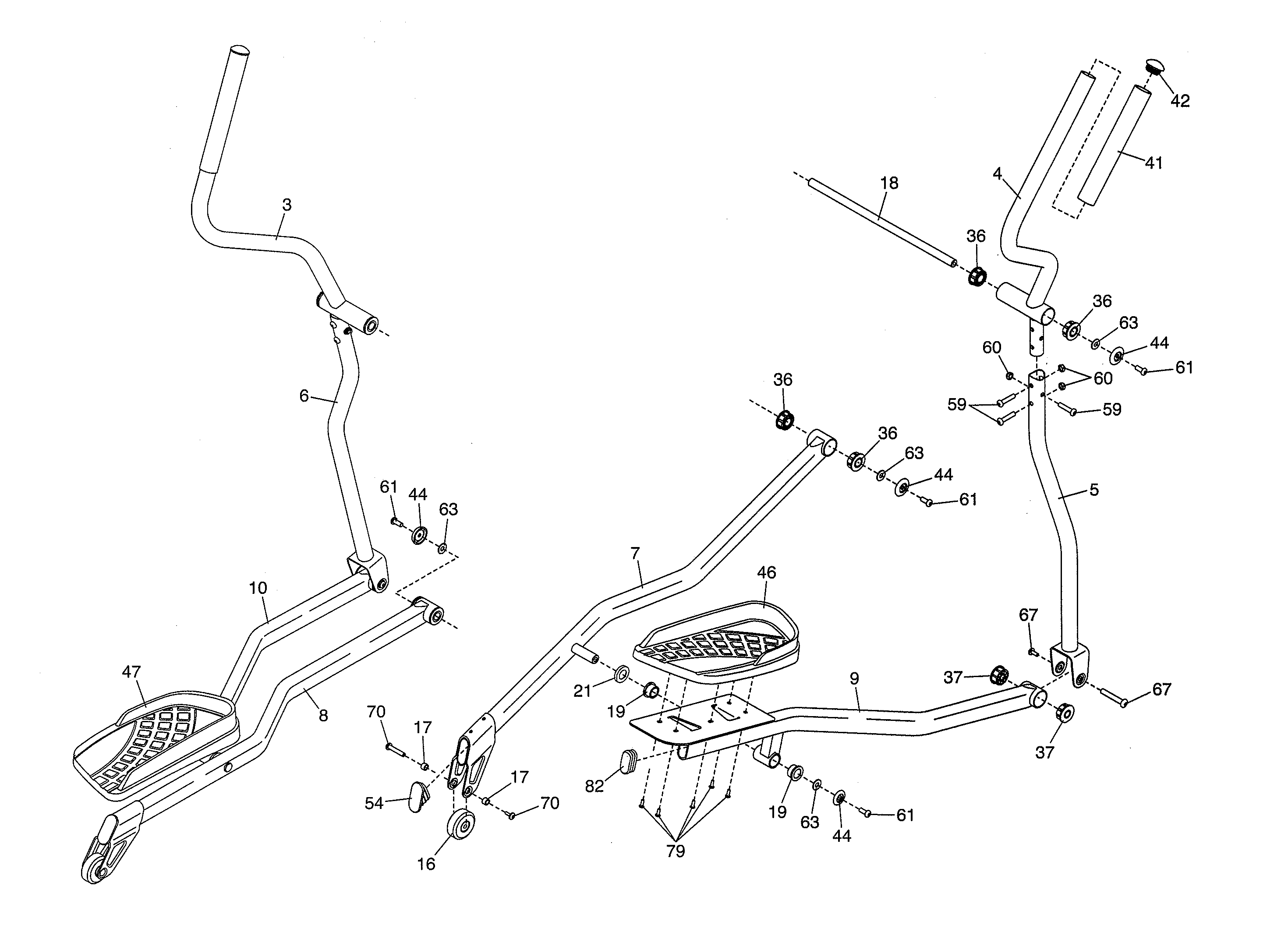Pedals/arms