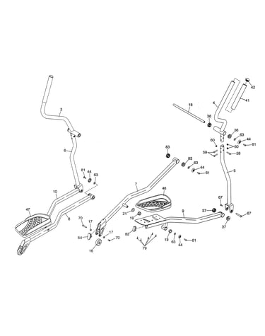 Uprights/pedals