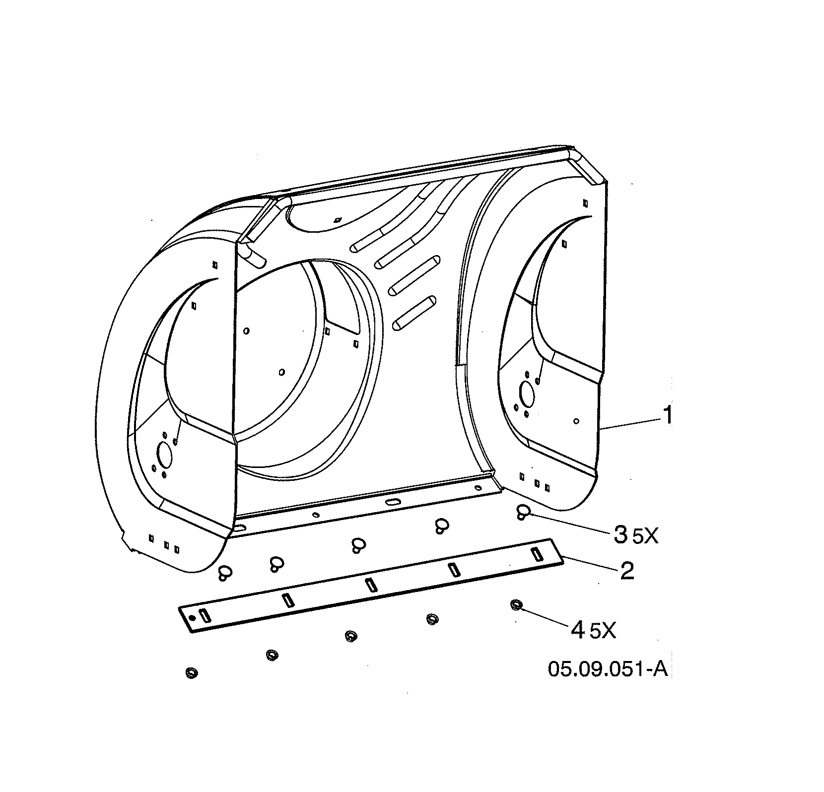 Auger housing