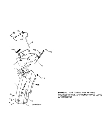 Chute weldment/deflector assy