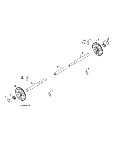 Axle shaft/gears