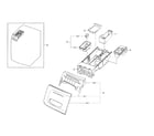 Samsung WF45N5300AF/US-00 drawer parts diagram