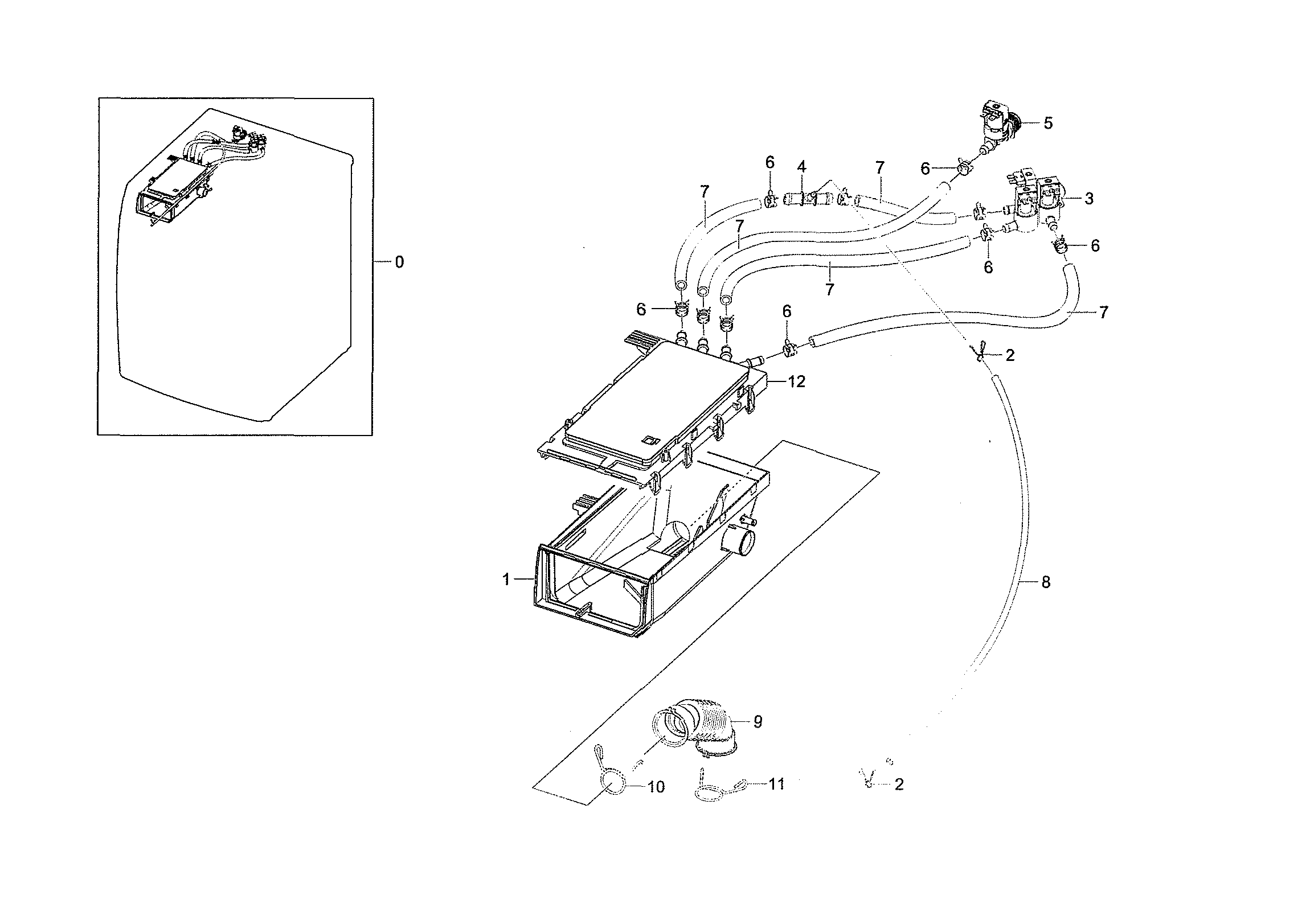 Drawer housing