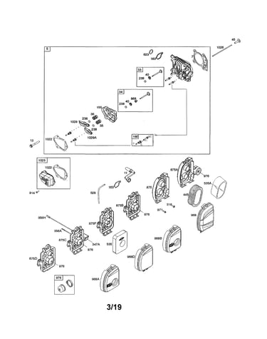 Air cleaner/cylinder head