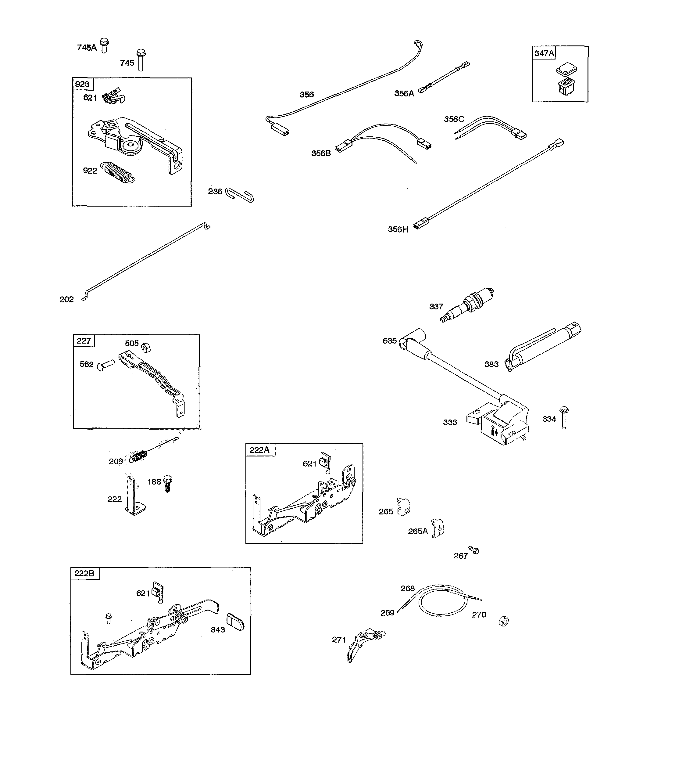 Armature/controls/electrical system/ignition